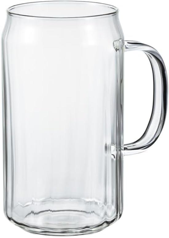 

HARIO Heat-Resistant Glass, Can, Beer Glass, Mug [Fits 350ml Cans], Dishwasher and Microwave Safe, Made in Japan, Full Capacity: 450ml, Gift Wrapping