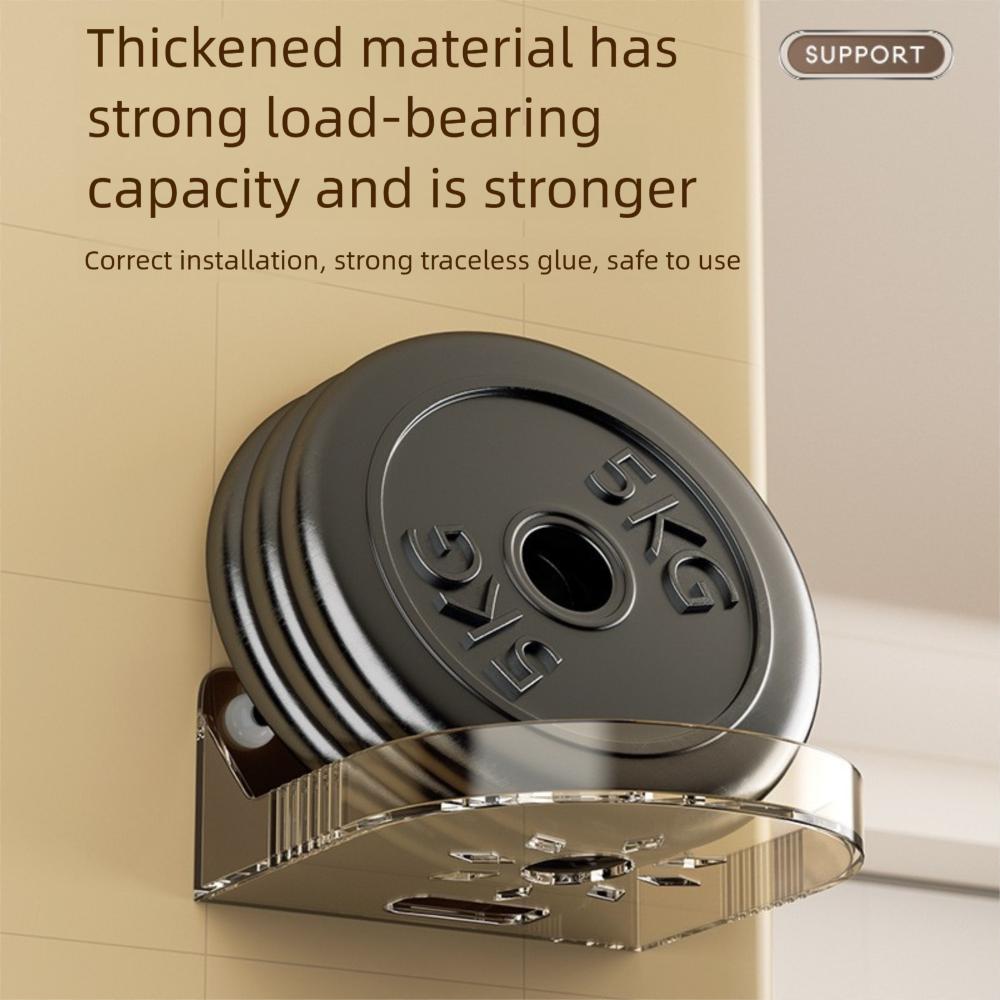 Non-Drilling Storage Rack Wall Mount Stand Shelf Storage Holder for Security Camera Mini Speaker