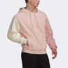 adidas Sweatshirts Unisex Steam White Pink Hooded Moderate Regular HU0413