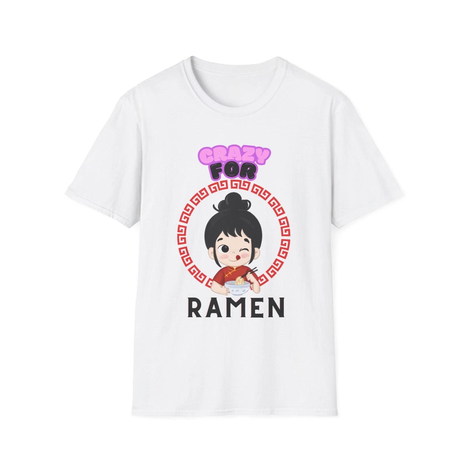 

Cute Ramen Lover T shirt, Graphic Tee for Foodies, Gifts for Anime Fans L