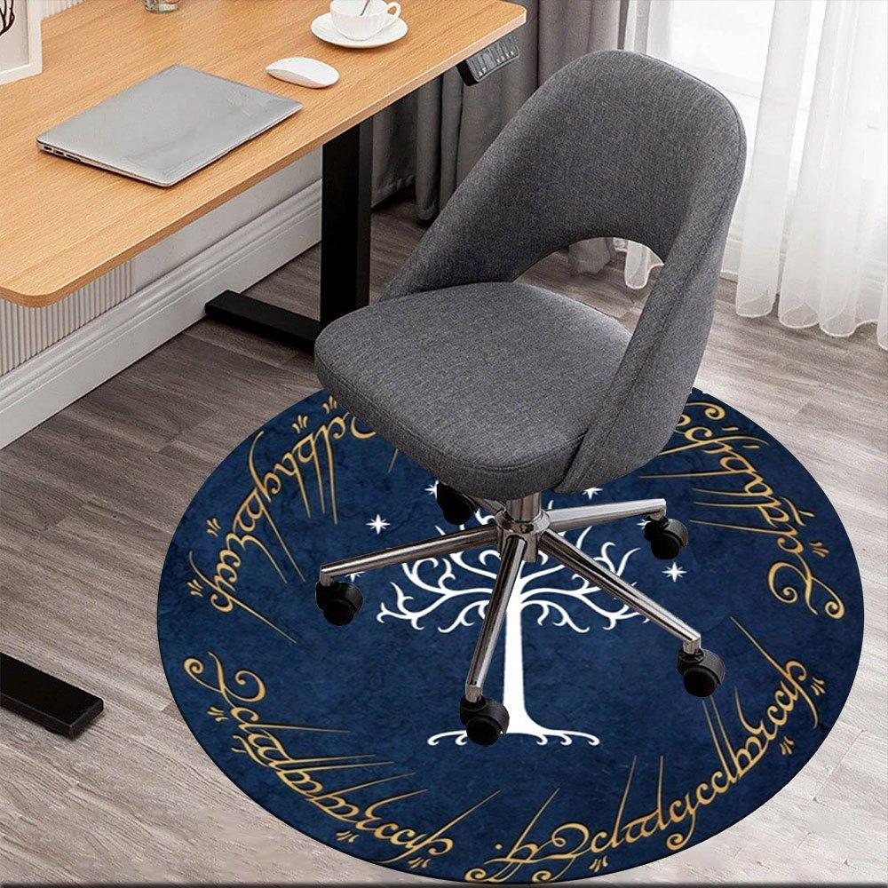 

Lord of the Rings Tree of Gondor Wall Decal StickerRound Non-Slip chair mat chair carpet for office Rugs for Office Decor Gift For Valentine s Day Mot 80cm by 80cm