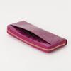 Round Zipper Long Wallet Cowhide Enamel Leather Brand Logo Large Capacity Slim PDLWJBT4 [Pinky & Dianne] [Rich Flavor] Women's