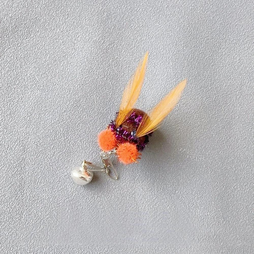 5 Stück Künstliche Bienen Ersatzkopf Honigbiene Katzen Spielzeug Zubehör Lustiger Teaser Stock Interaktive Stange Haustier Spielzeug