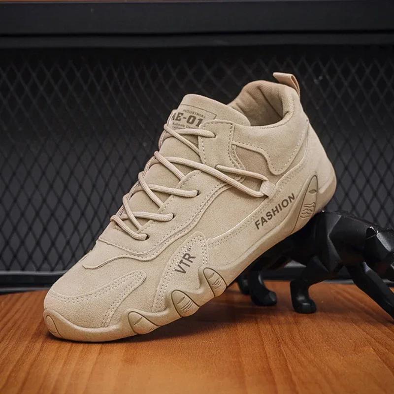 Classic Retro Men Shoes New Winter Plush Warm Comfortable Cotton Shoes Trend Outdoor Mountaineering Work Sports Casual Shoes