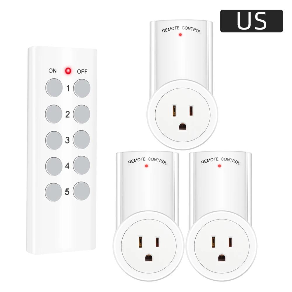 Smart Socket RF 433mhz Wireless Remote Control Outlet Adaptor Wall Electrical Switch Home Lamp For Smart Home EU UK US FR Plug
