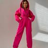 Mono de manga larga con cremallera para mujer, ropa deportiva de otoño, chándal informal de invierno, sudaderas con capucha de moda