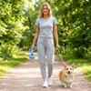 Portable Poop Bag Dispenser with Hook for Dog Walking Outdoor Pet Waste