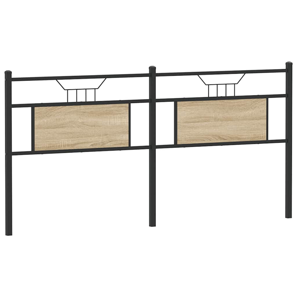 Replacement Headboard in Sonoma Oak 160 cm Particleboard and Steel