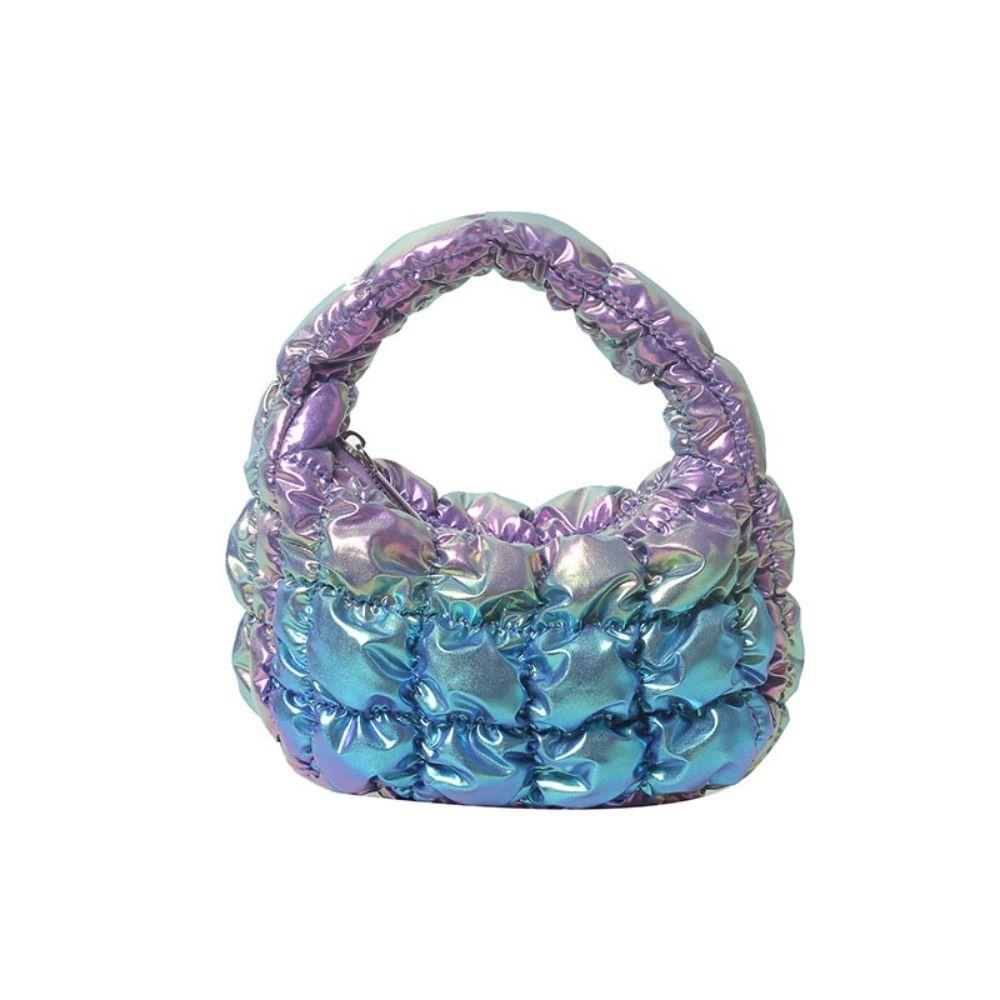 Mini Cloud Bubble Handbag Nylon Underarm Bag Sweet Pleated Cloud Bag  Office Worker