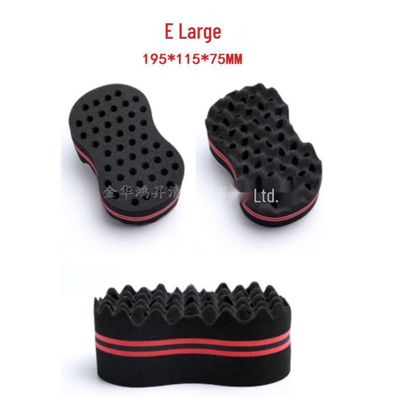 Black Hair Curling Sponge & Styling Comb Set