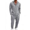 Men's Hooded Linen Shirt and Pants Set - European Casual Style