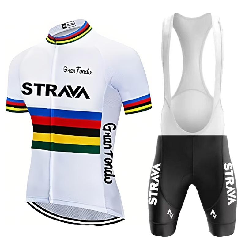 Bicycle Short-sleeved Strap Set, Quick-drying Men's and Women's Road Cycling Cycling Cycling Shorts Summer Breathable Cycling Suit Set