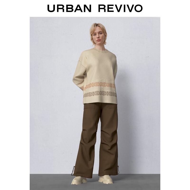 UR Women's Pleated Drawstring High-Waist Wide-Leg Pants