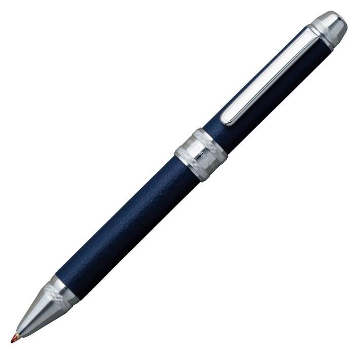 Platinum Multifunction Pen Double 3-Action Cowhide Wrap Blue MWBL-3000#56