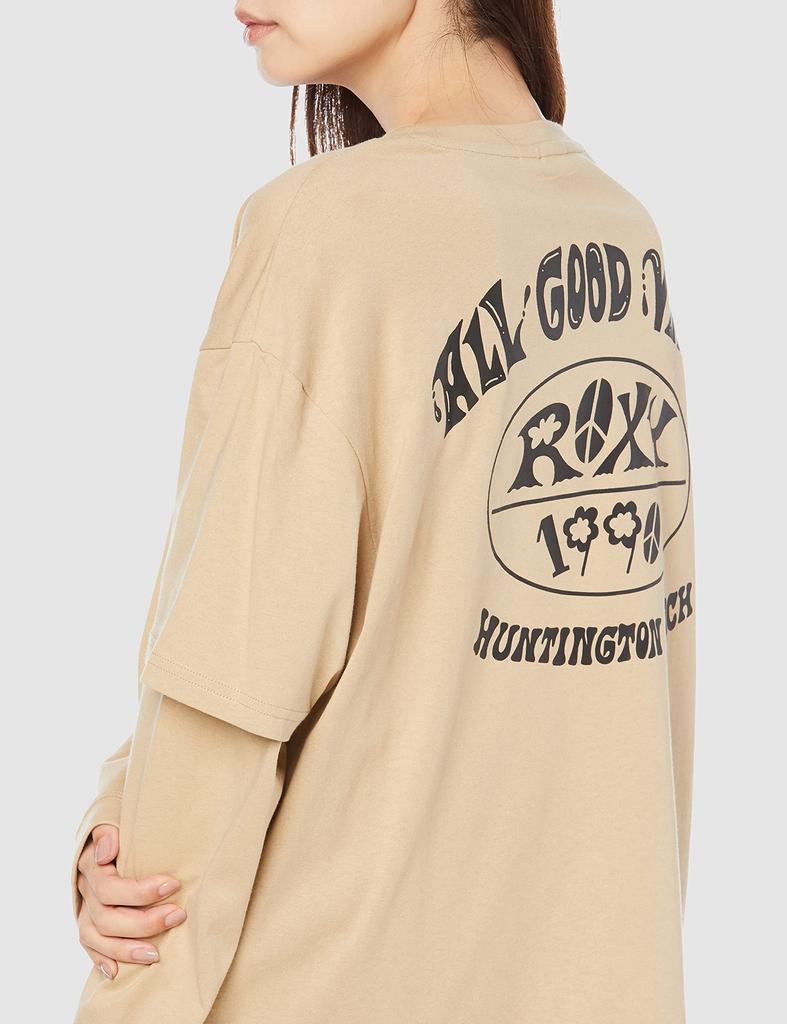 CHOCOMOO DESIGN LONGSLEEVE TEE BGE S [Roxy] T-shirt Women's