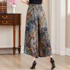 Summer Plus Size Wide Leg Pants Women Loose Bohemian Summer High Waist Trousers Women Bottoms XL-5XL