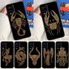 Zodiac Signs For Oppo A18 A38 A78 A98 A96 A58 A17 A77 A80 A40 A60 A16 A76 A74 A94 A54 A15 A57S Phone Case