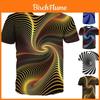 Lebhaftes Lustiges Hypnose 3D T-Shirt Mit Psychedelischem Buntem Druck Für Männer Und Frauen