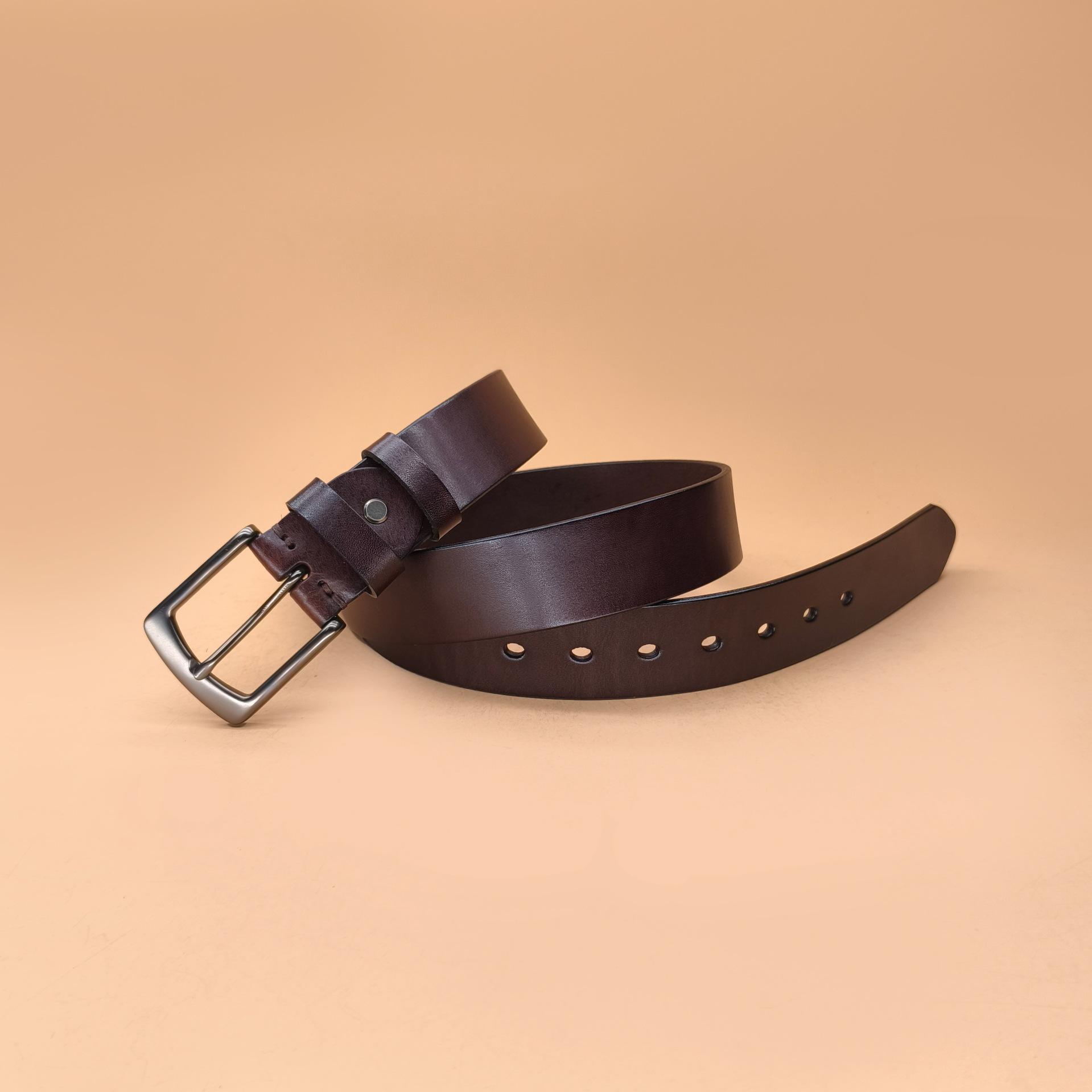 

Чистая коровья кожа ретро головной слой импортная торговля ручной работы ремень мужской ремень повседневный коровья кожа ремень 130cm темно-коричневого