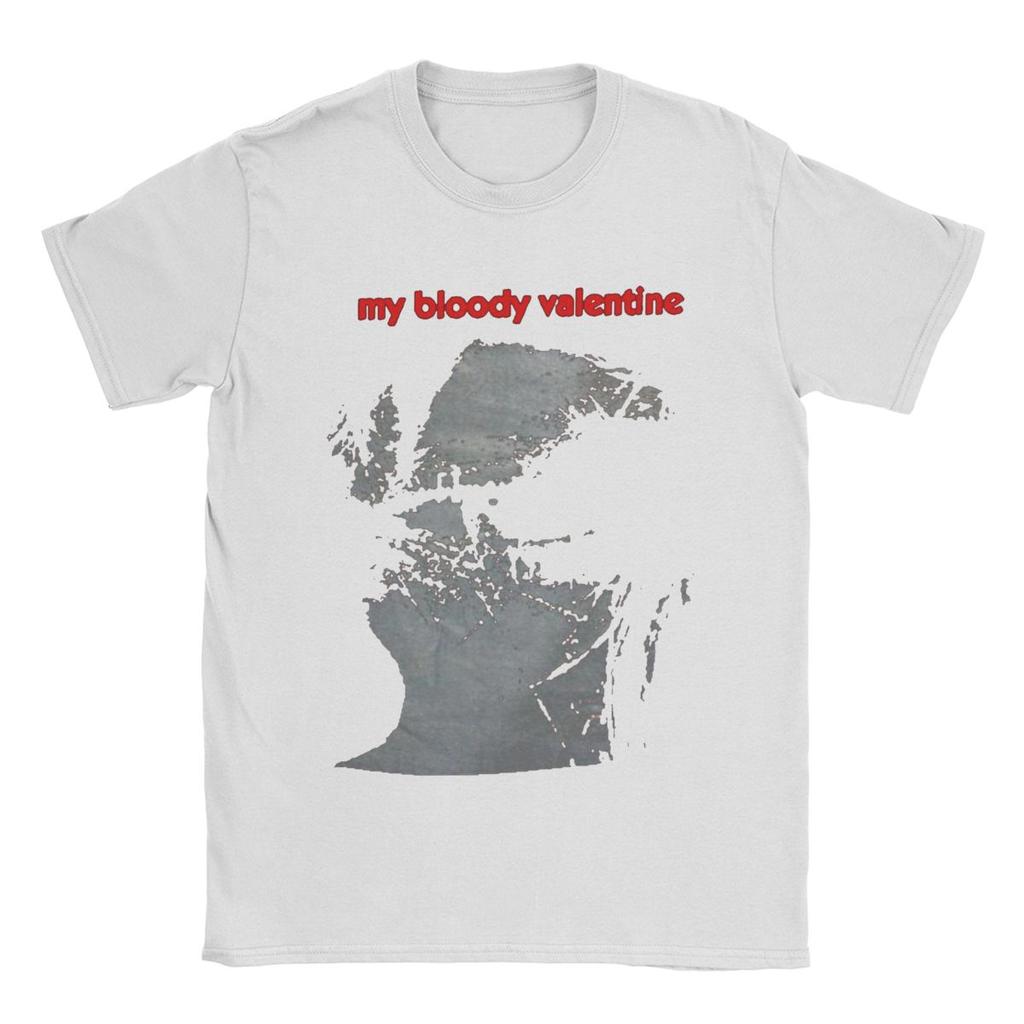My Bloody Valentine Feed Me Wih Your Kiss T Shirts for Men Pure Cotton Vintage T-Shirts Crew Neck Tee Shirt Birthday Present