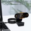 4K-480P HD Webcam Camera Auto Focus Webcam CMOS USB Computer PC Camera with Mic for Video Calling Network Teaching Office Meeting