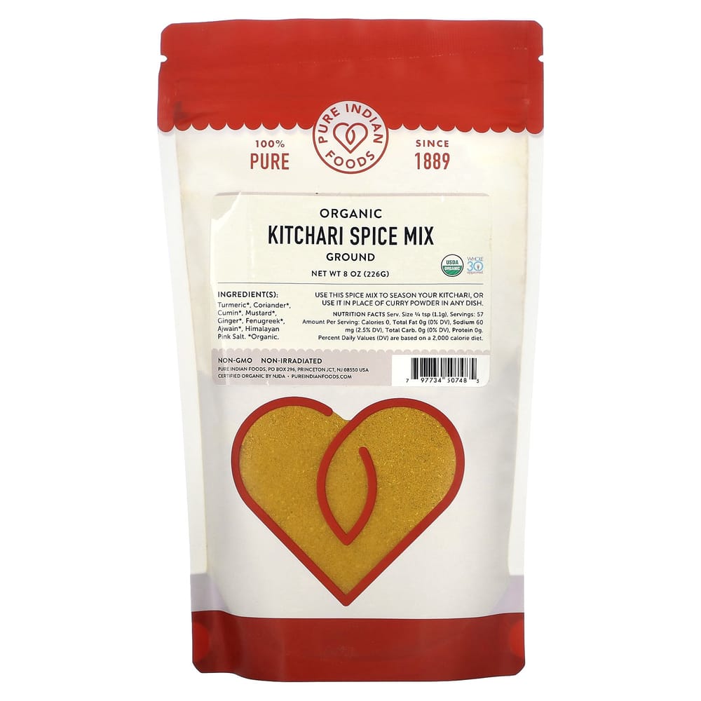 iHerb Pure Indian Foods Kitchari Spice Mix Powder 226g (8oz)