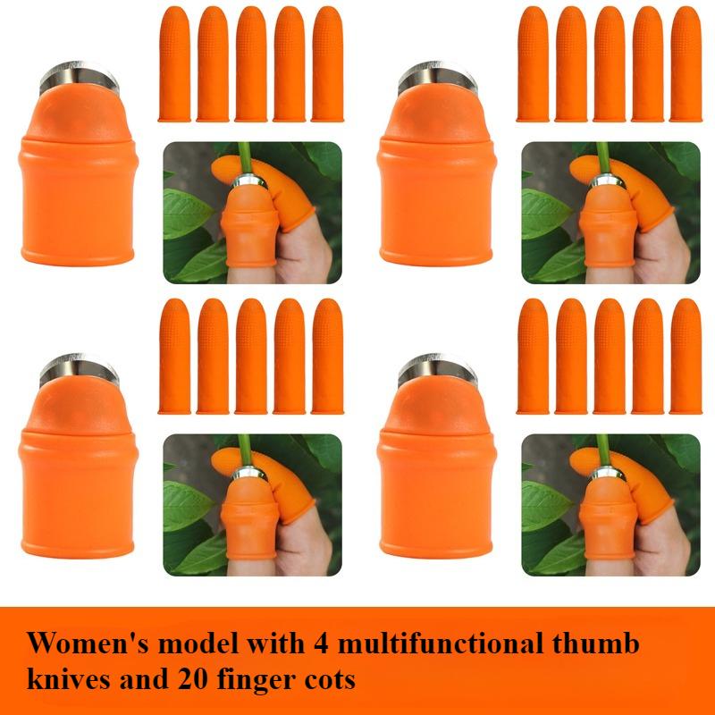 Finger Protector Gardening Thumb Knife for Picking Fruit Vegetables Potted Plants Harvesting Knife Pinching Plant Scissors Tools