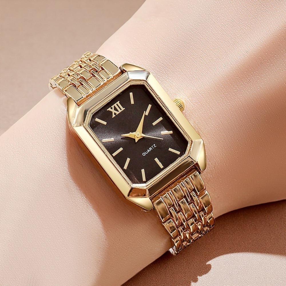 Ladies Watch Light Luxury Just with Square Quartz Watch Simple Student Hand Watch