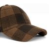 Autumn Winter Women's Plaid Baseball Cap Vintage Cap Men's Sun Hat British Hat