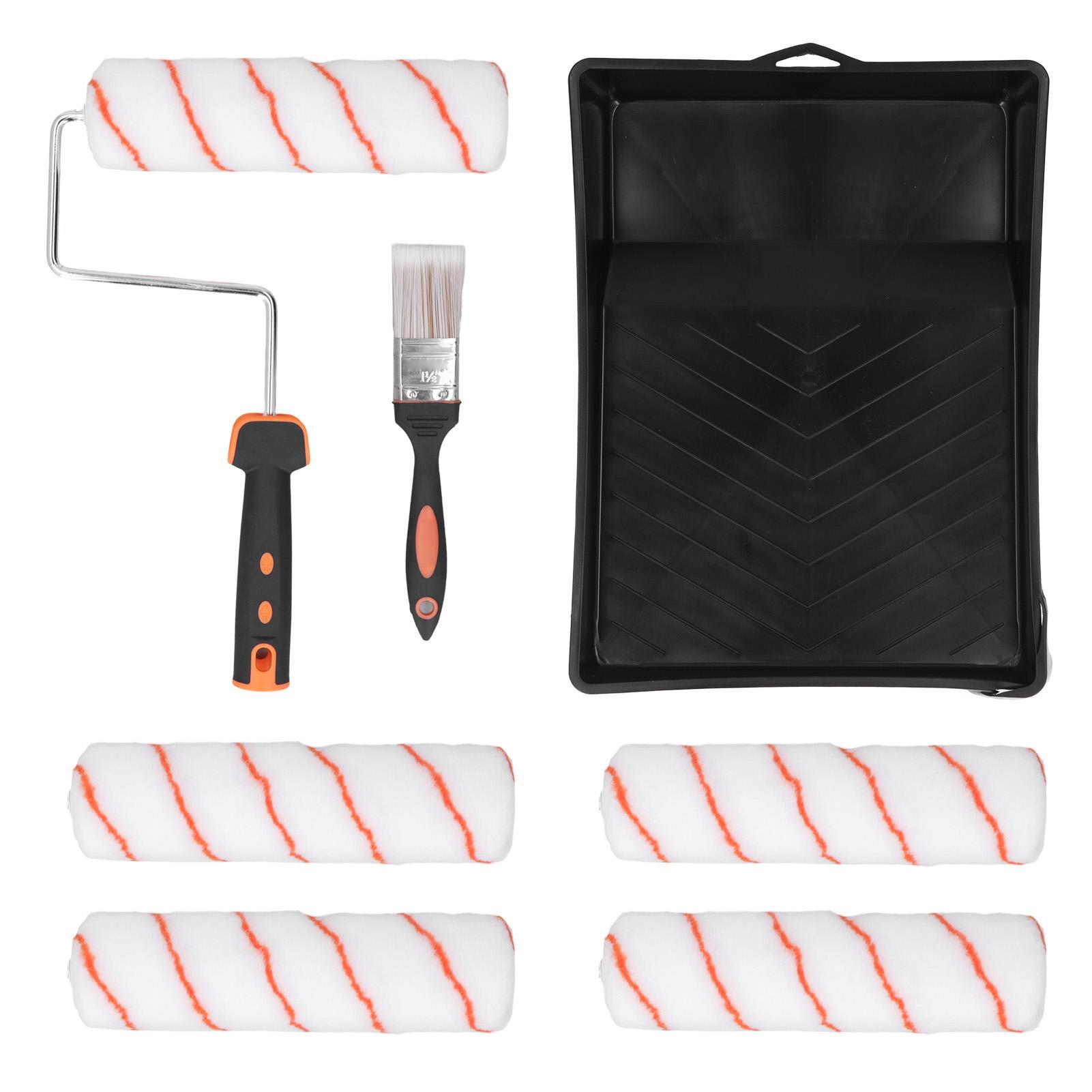 

Paint Roller Set 9in Small Kit with Brush Tray Home Indoor Painting Tools Supplies