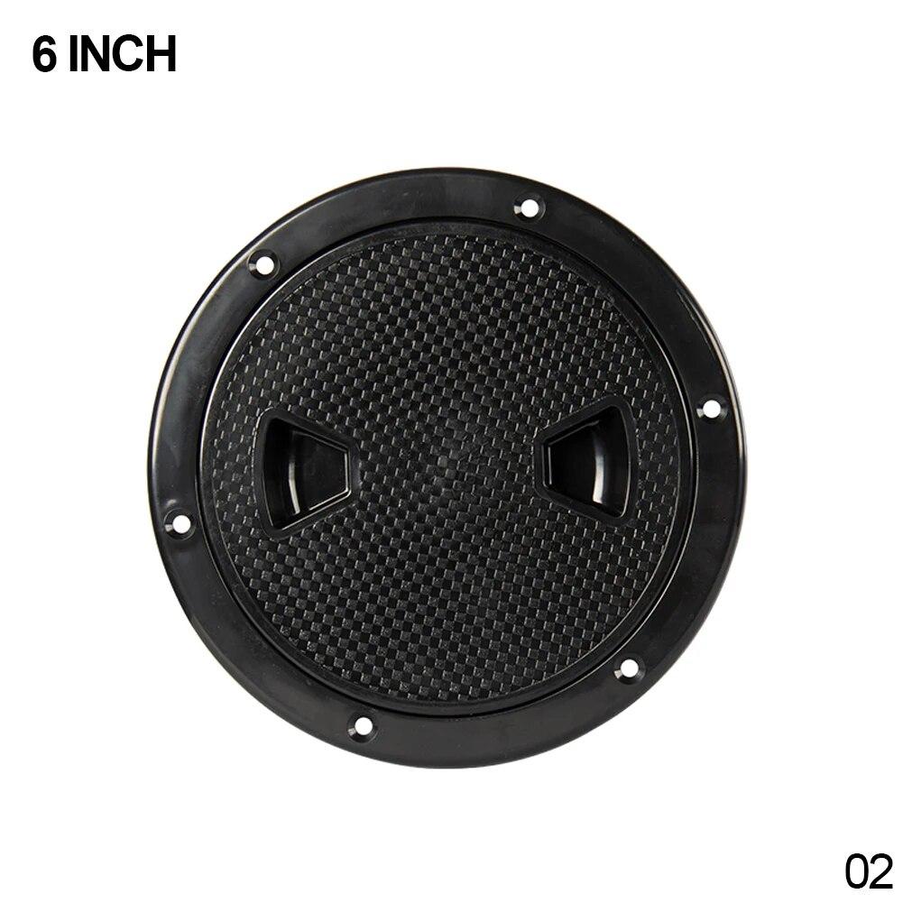4/6/8 Inch Round Deck Inspection Access Hatch Cover Plastic White Boat Screw Out Deck Inspection Plate For Boat Yacht Marine