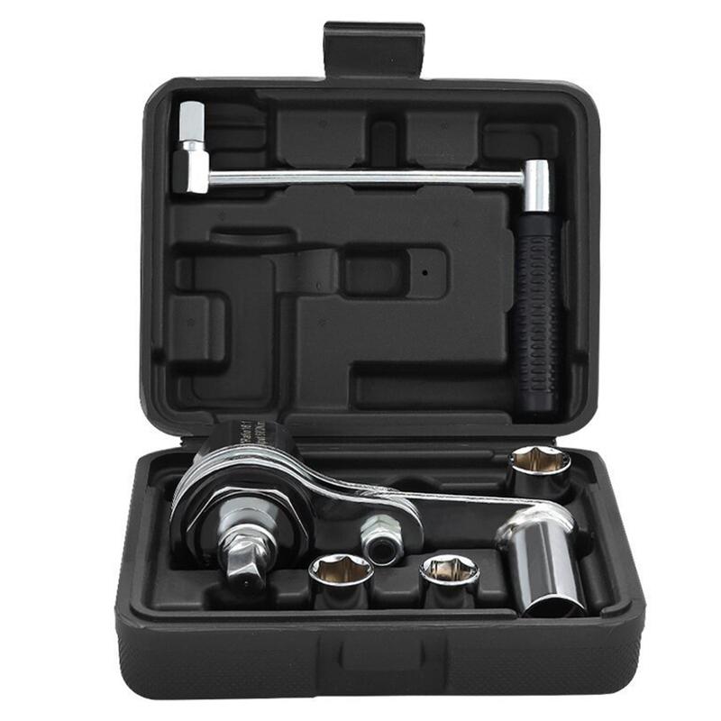 

Lug Nut Remover with 17mm/19mm/21mm Sockets Heavy Duty Labor-Saving Nut Disassembly Tool Torsional Torque Multiplier Nut Remover