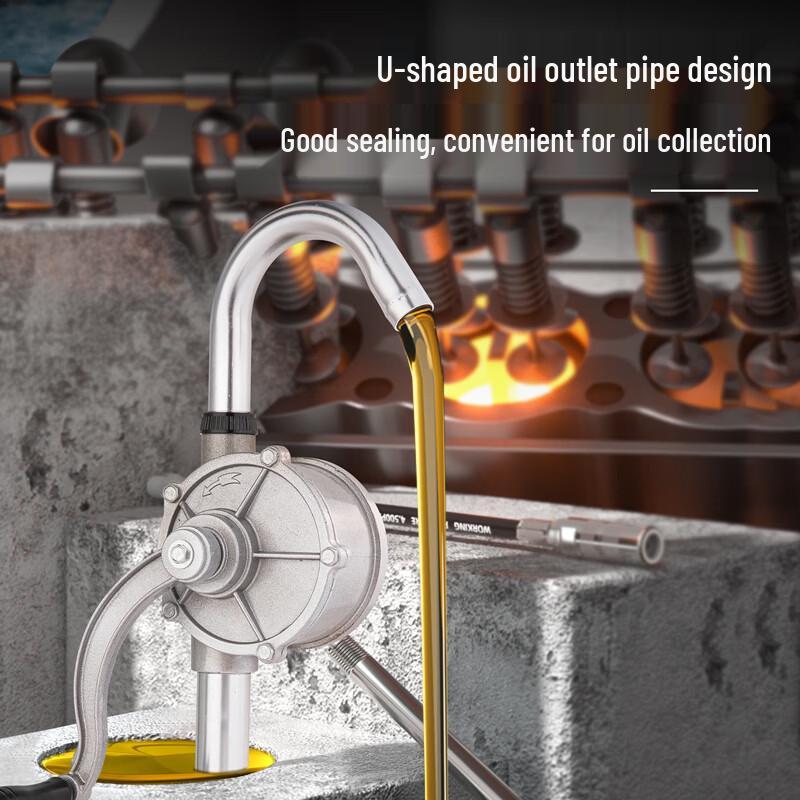 Deli Aluminum Hand Crank Oil Pump