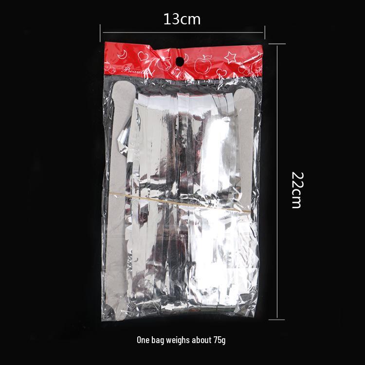 2x1m Gold Tinsel Fringe Curtain for Parties, Weddings & Photos