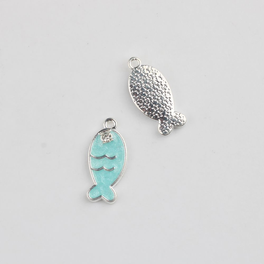 Dripping Oil Cute Fish Women Necklace Pendant Hand Bracelet Girl Diy Starfish Hanging Earrings Accessories
