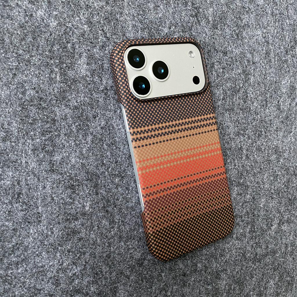 Carbon Fiber Kevlar Texture Leather Protection Phone Case IPhone 17 Air 16 15 14 Plus 13 12 11 Pro Max Protective Hard PC Cover