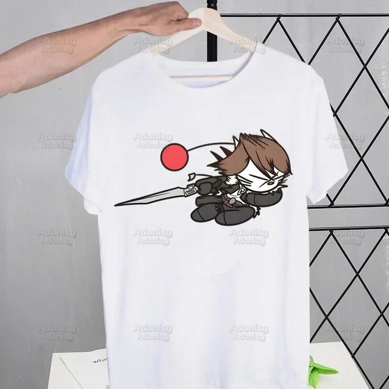 Final Fantasy Anime Shinra Men Hip Hop Streetwear Print T Shirt Harajuku TShirts Short Sleeve Fashion Casual T-Shirt Tops Tees