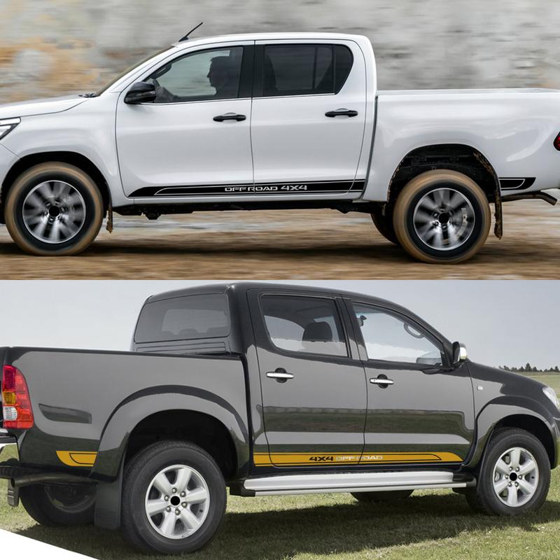 Car 4X4 Offroad Sticker for Toyota Hilux Revo Vigo Rocco SR5 Door Side Sport Decor Decal Vinyl Film Cover Auto Accessories