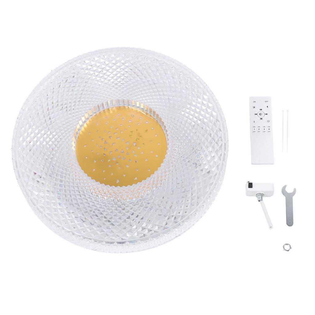 LED Flush Mount Ceiling Lamp Round Dimmable 3 Color Temp with Remote Control Round Bathroom Lamp for