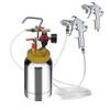 Spray Paint Pressure Pot Tank, 2L/0.5gal Lightweight Air Paint Pressure Pot, 1.8mm Nozzle Spray Paint Gun 3m Hoses for Home Decoration Architecture