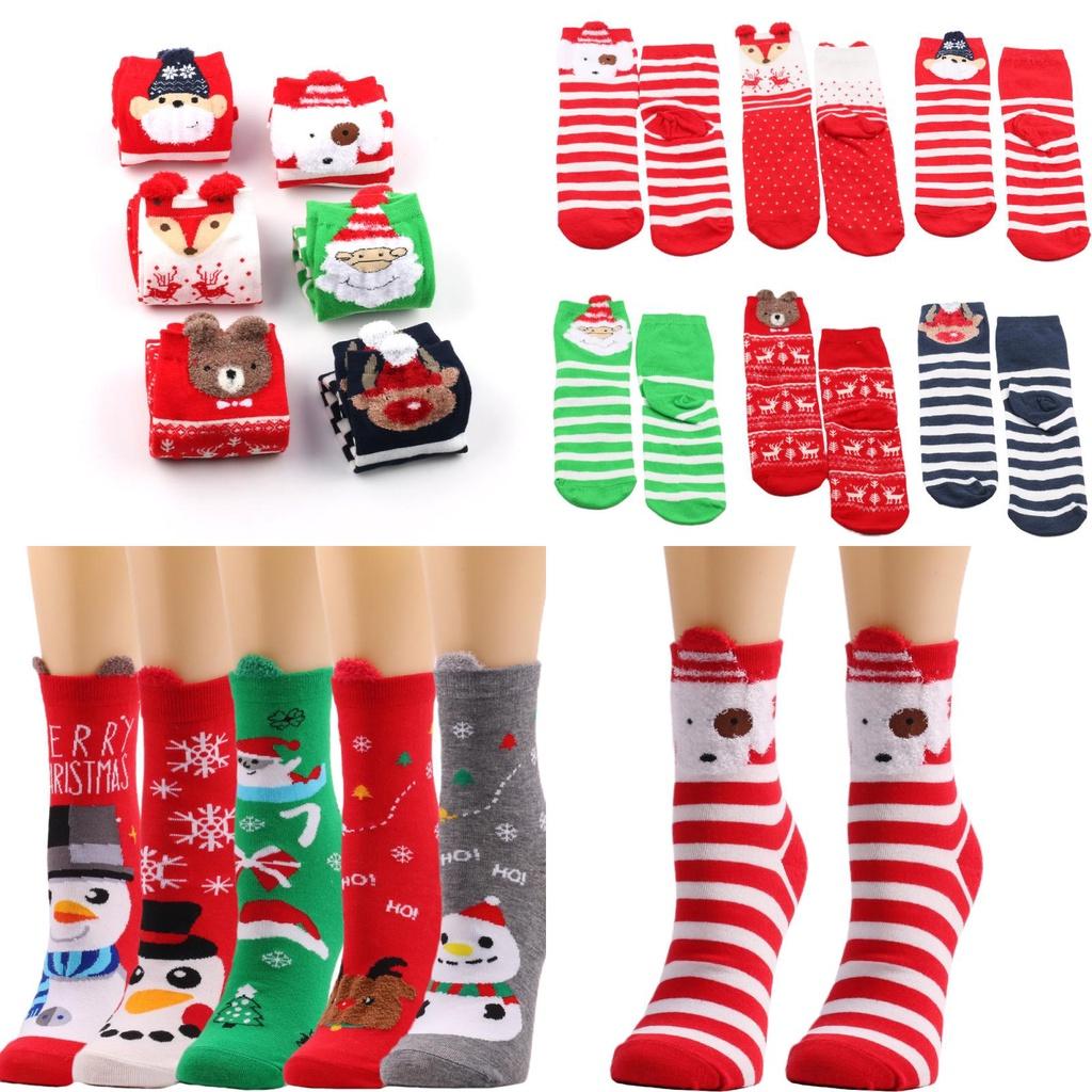 Calcetines Navideños de Dibujos Animados Lindos Nuevos Calcetines de Reno para Mujer Calcetines de Media Caña Colección Otoño 2022