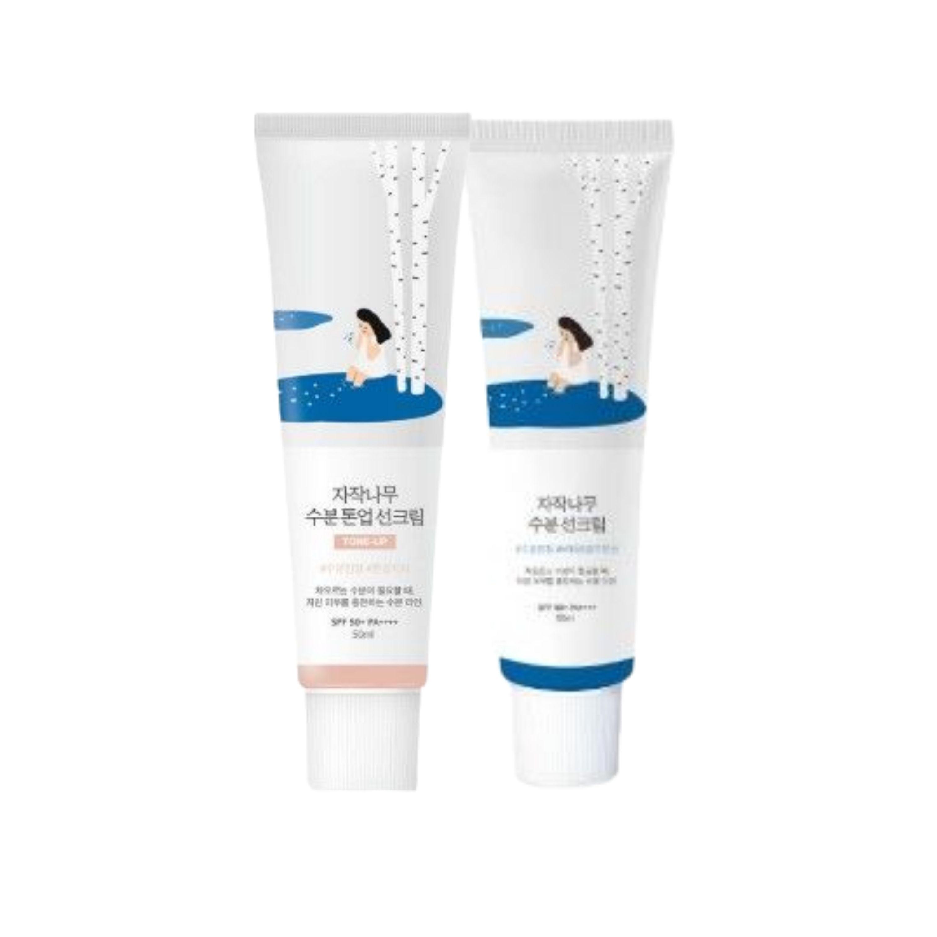 

ROUND LAB Birch Juice Moisturizing Sunscreen Set (Moisturizing Sunscreen + Tone-Up Sunscreen + Mild Mineral Sunscreen) Moisturizing Sunscreen 50ml x Tone Up Sunscreen 50
