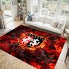 Stade Rennais FC Design Crystal Velvet Carpet Cozy Non?Slip Printed Rug For Bedroom Living Room Entrance