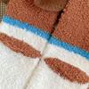1Pair Thick Socks Cartoon Floor Socks Warm Coral Fleece Socks Comfortable Sleep Socks Skin-friendly Sausage Dog