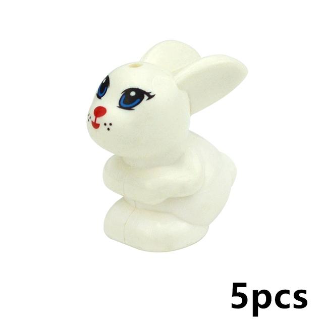 MOC City Animal Building Block Figures Goat Sheep Eagle Owl Panda Parrot Seagull Penguin Zoo Fram Accessories Bricks Toy Gift