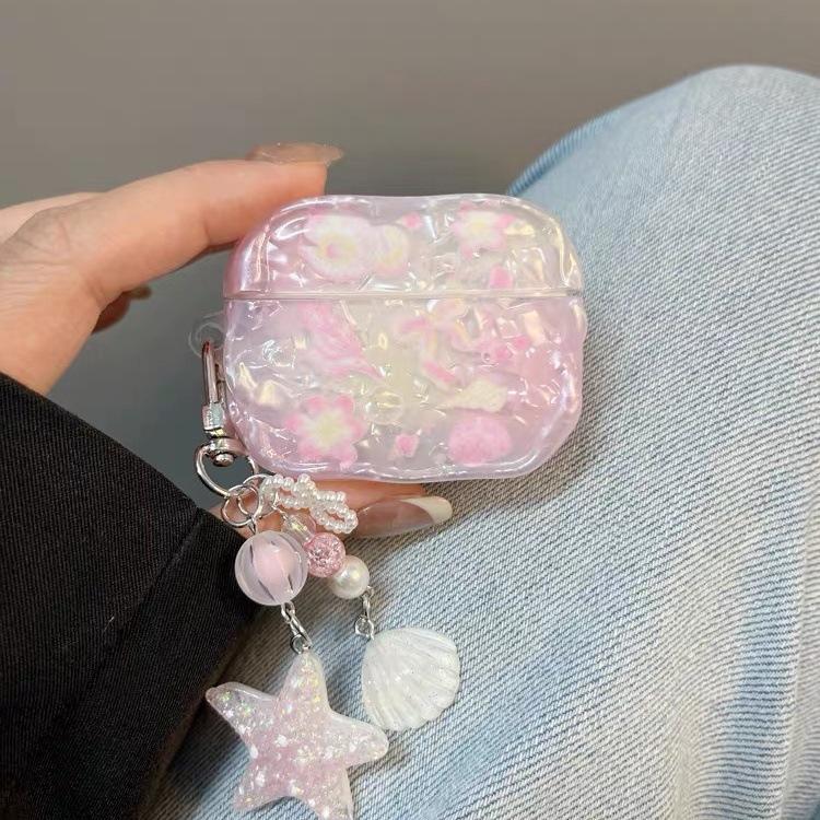 Conch shell pattern is suitable for AirPodspro1 earphone cover Apple Bluetooth protective case 1st generation 1 soft silicone men and women