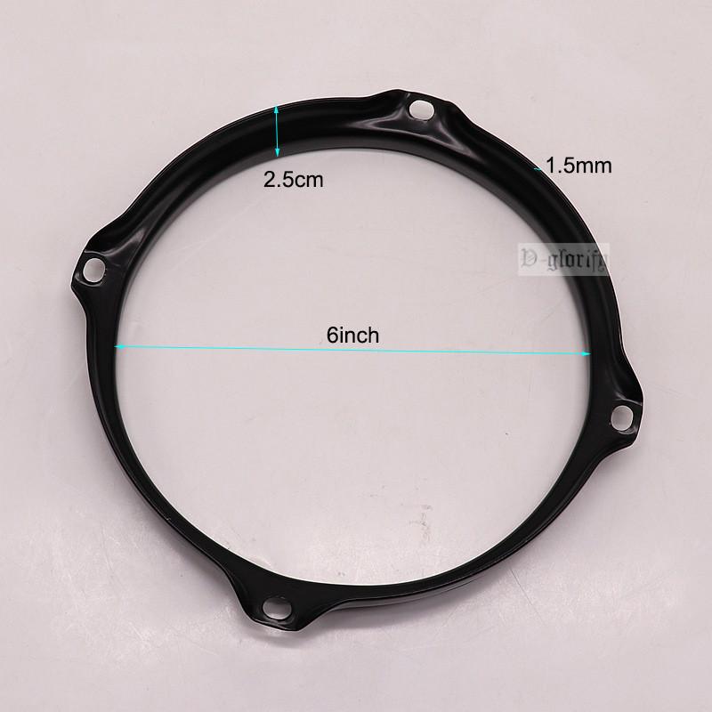 Legering 6-inch 4-gaats Trommelrand Snare Rand Trommelrand Voor 6'' Snaredrum Percussie-instrument Percussie-instrument Onderdelen