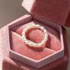 Factory Original Rice-Shaped Natural White AA Grade Freshwater Pearl Women's Ring Luxury Versatile Niche-Designed Elastic Thread