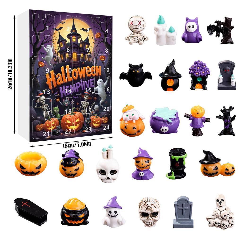 Halloween Advent Calendar Halloween Countdown Gifts for Kids 24 Day Non Candy Countdown Calendar for Boy Girls Surprise Gifts