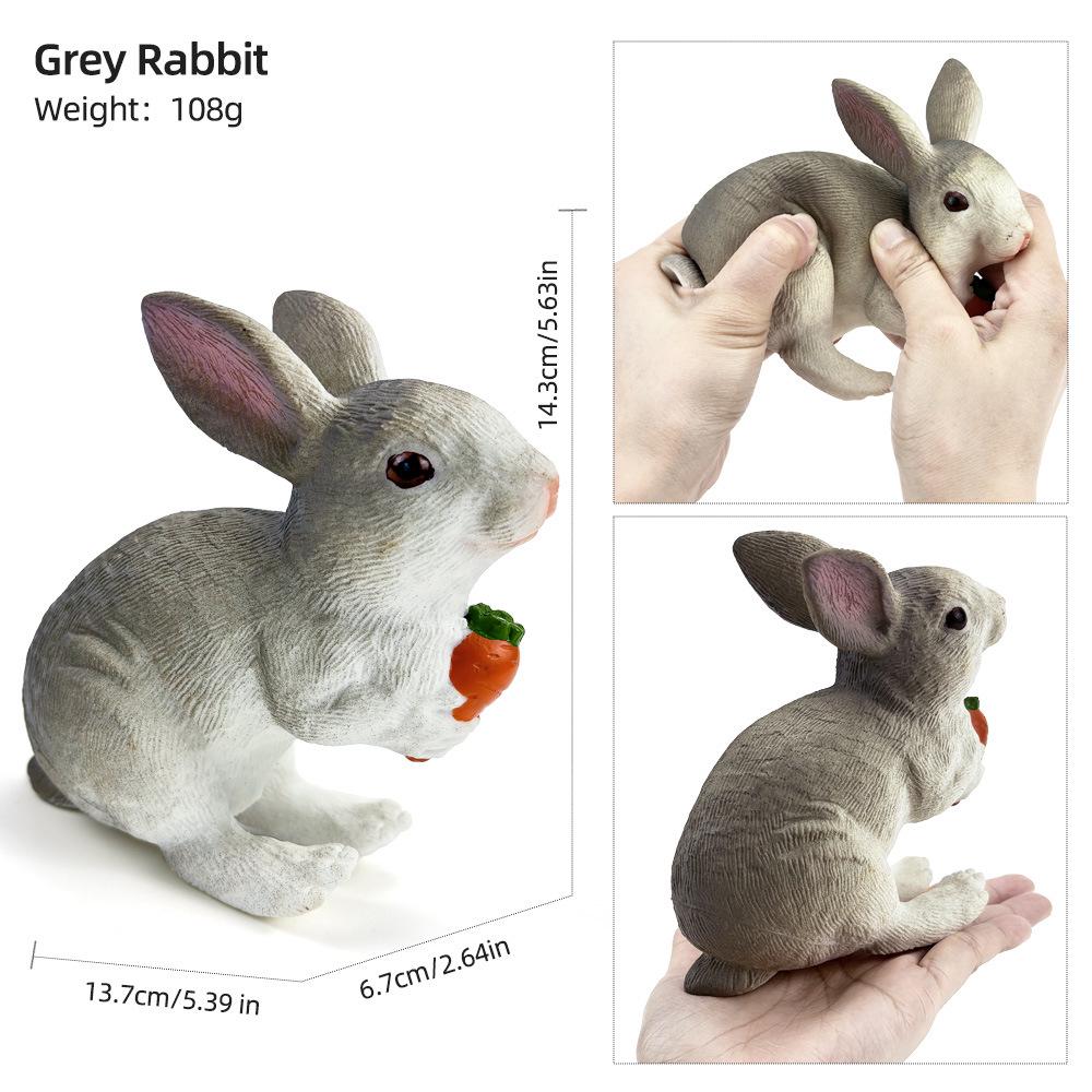 "1-9 inch Plastic Animal & Dinosaur Model Toy Set"